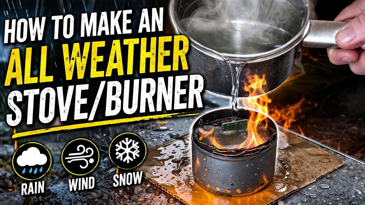 How to make an all weather stove/burner. #campskigeezers 