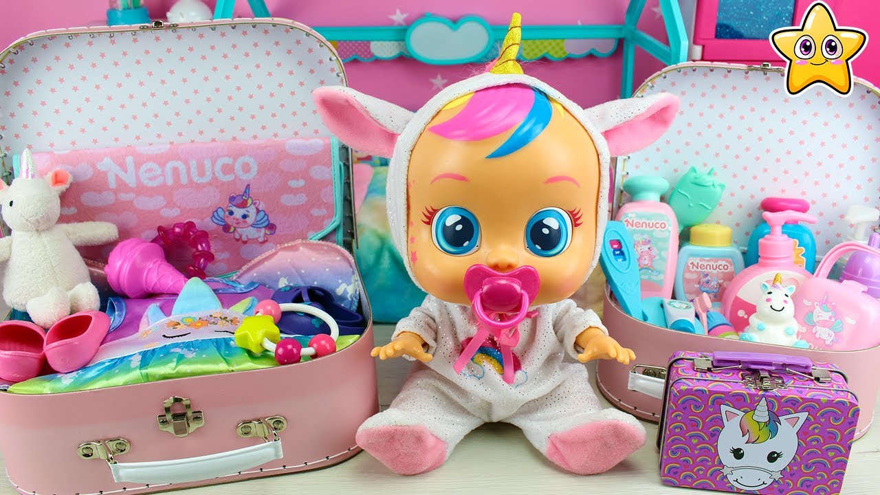 BEBÉS LLORONES Dreamy🦄 Preparo MALETA y PAÑALERA para ir de VIAJE a casa de la ABUELA | CRY BABIES