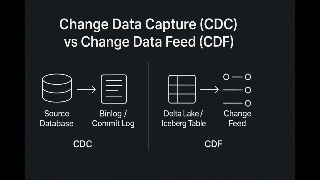CDC vs CDF &mdash; Real-Time Data Changes Explained