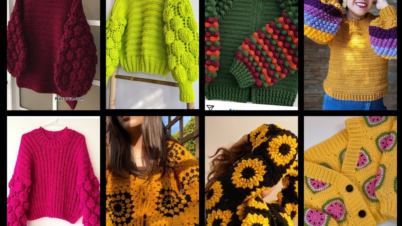 Trendy Crochet Sweater Designs for Women & Girls | Latest Handmade Styles