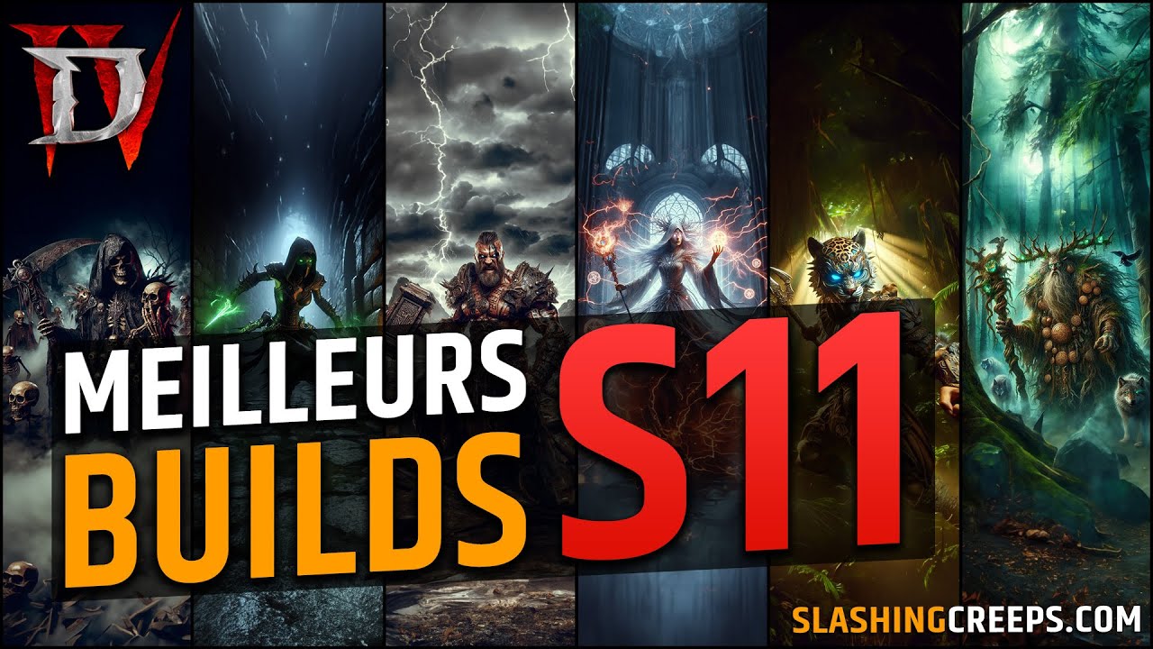 MEILLEURS BUILDS DIABLO 4 SAISON 11 patch 2.5 du début en fin de jeu !