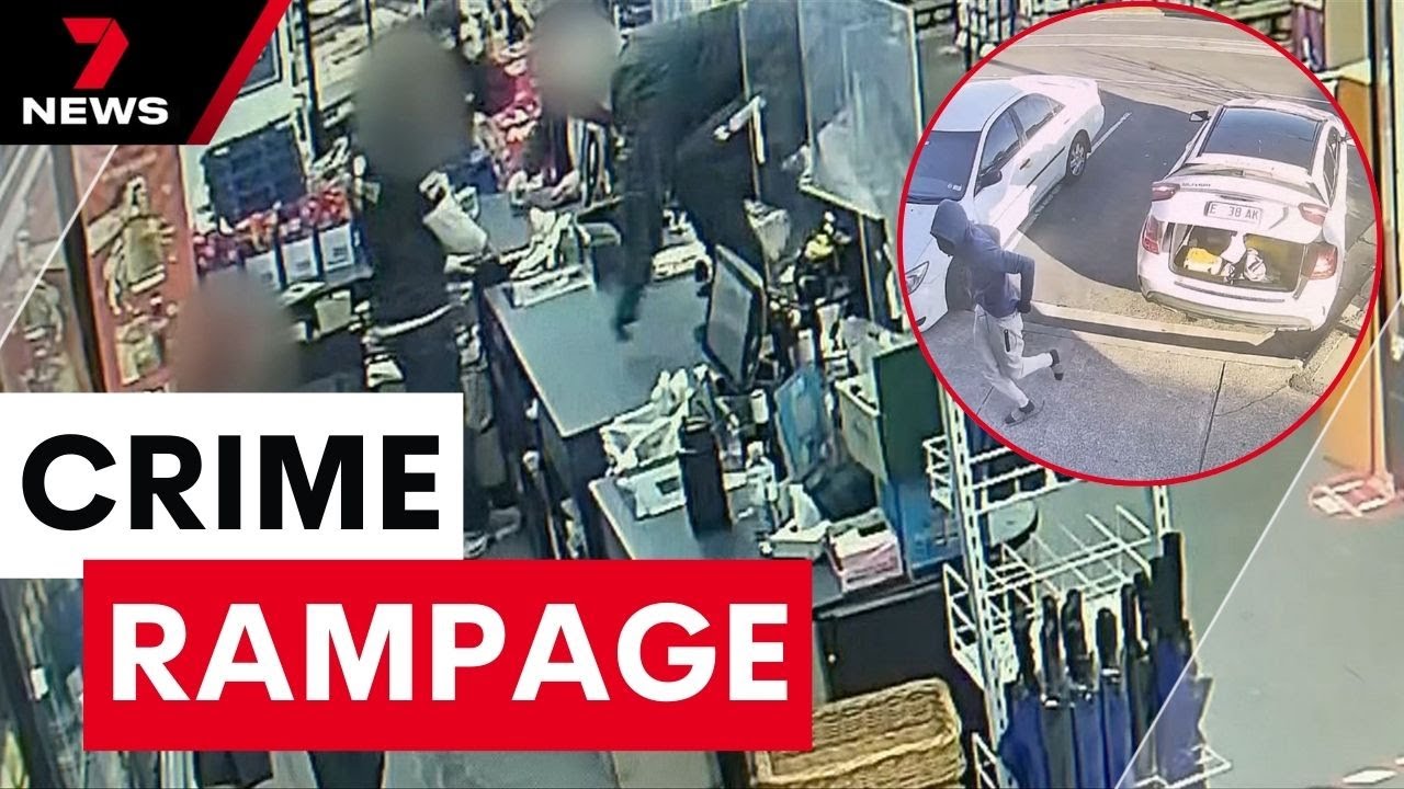 Hunt for teens with knives who attacked workers in a crime rampage in Melbourne | 7 News Australia