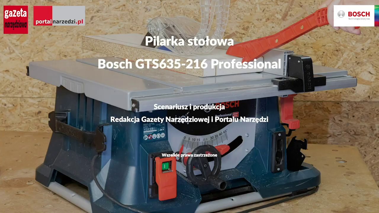 TEST PILARKI STOŁOWEJ BOSCH GTS635-216 PROFESSIONAL