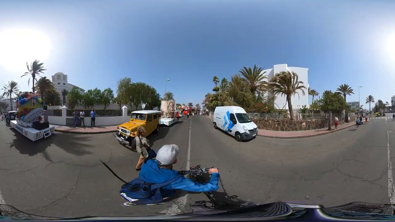 Realität  360 Grad...in  Playa del Ingles ... Karneval... mitten drin statt nur dabei Teil 3