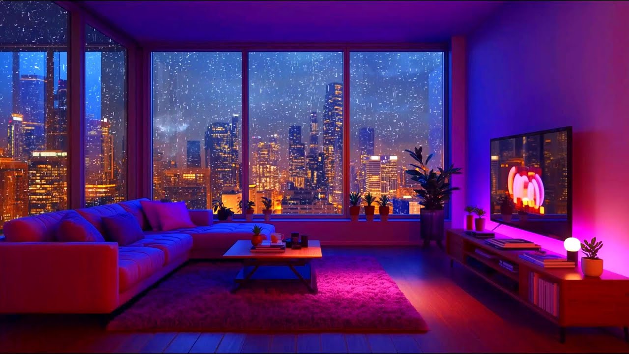 Late Night New York Rain 🌧️ Lofi Chill Beats for Focus, Study & Relax