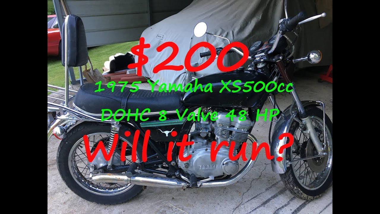 $200 - 1975 Yamaha XS500cc DOHC 8 Valve! -WILL IT RUN? Motor for the next Kart!
