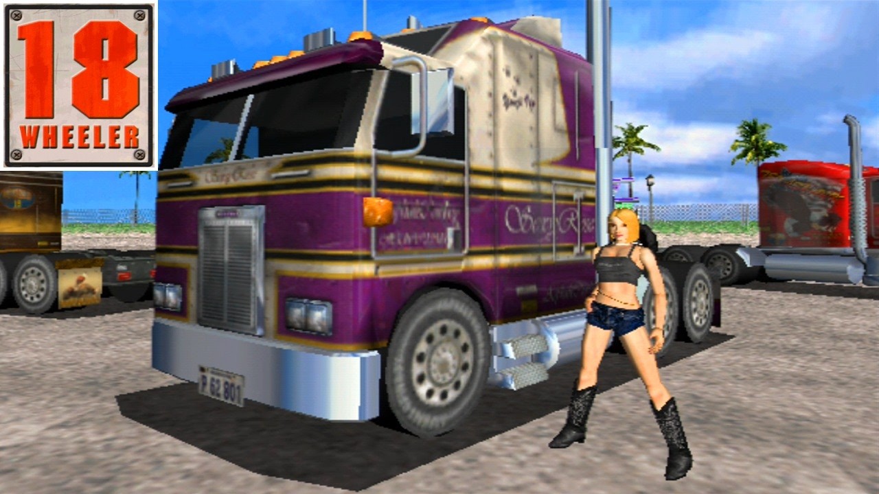 18 Wheeler AMERICAN PRO TRUCKER (2001) UNPACKING & PLAYTHROUGH (SEGA Dreamcast)