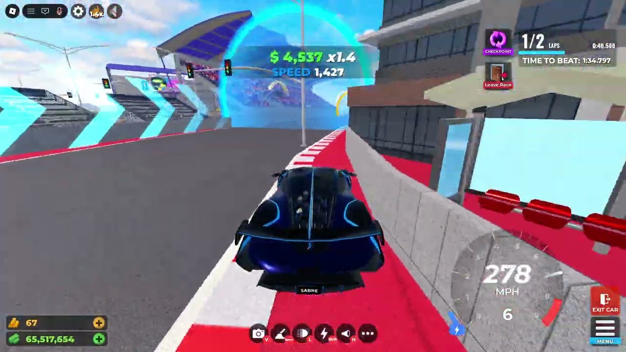 Drive World Roblox//Golden Valley GP 1:34.363 (1550 Restriction,Lion Evo)