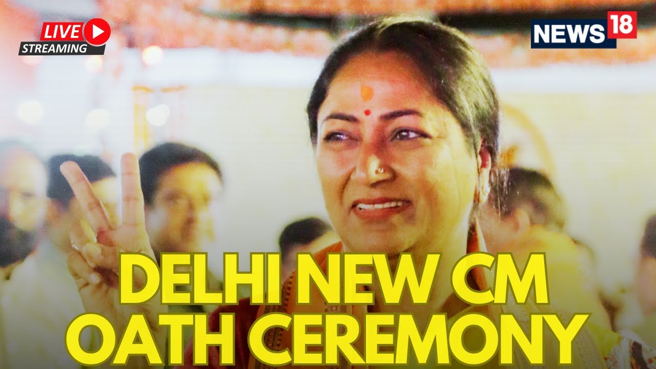 Rekha Gupta Swearing-In Ceremony LIVE | Rekha Gupta Takes Oath As Delhi CM LIVE | BJP News LIVE
