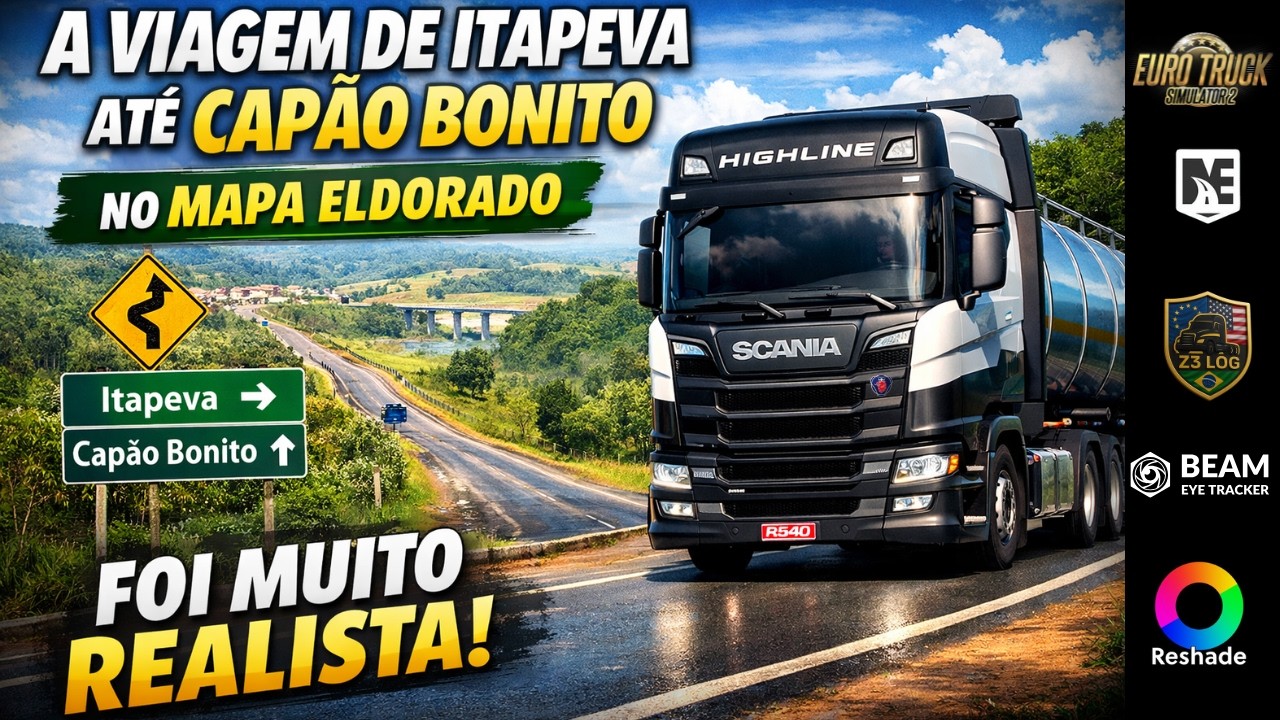 A Viagem de Itapeva até Capão Bonito no Mapa Eldorado Foi Muito Realista