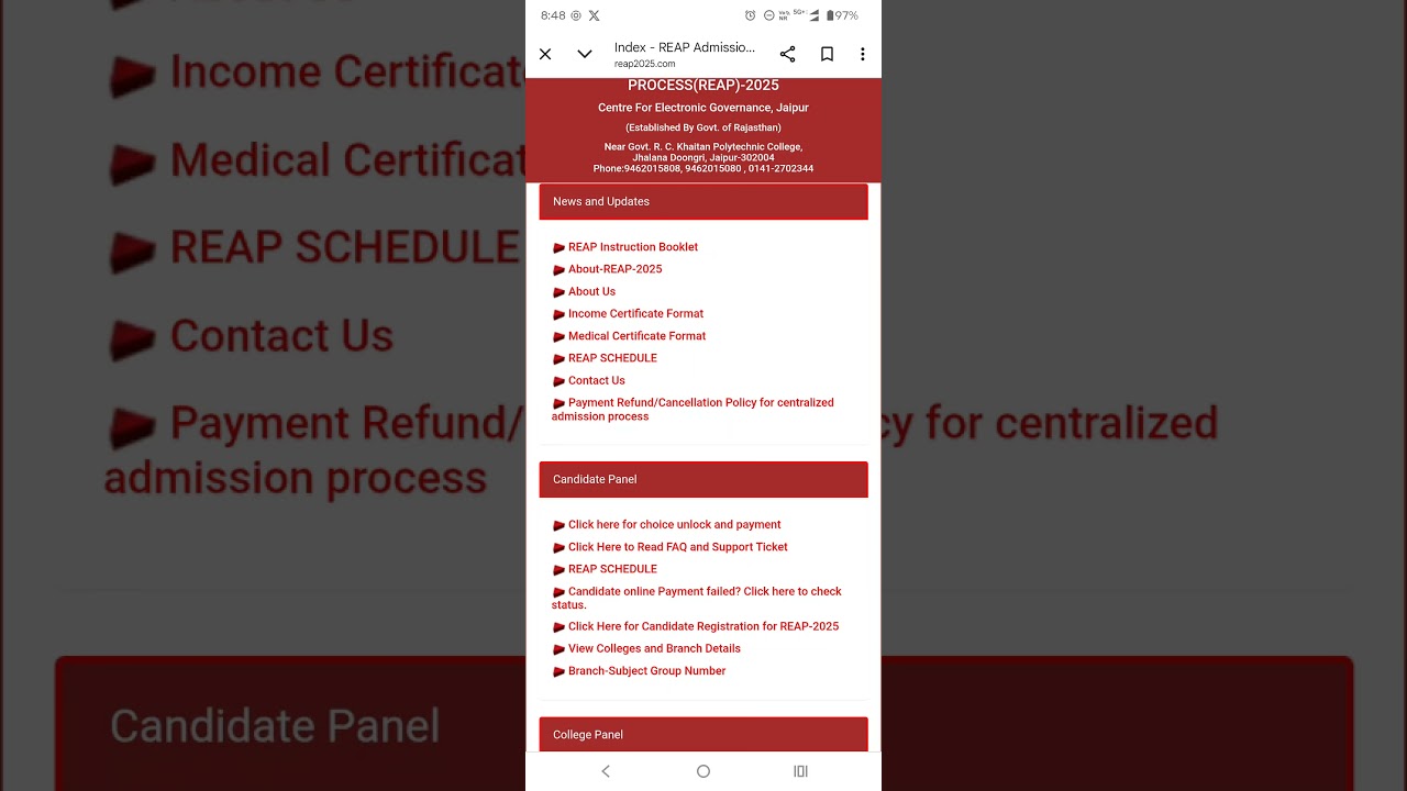 Reap 2025 online reporting and choice unlock #reap2025
