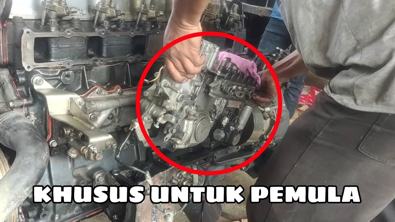 SINGKAT SAJA ⁉️ Cara Pasang INJECTION PUMP Fuso 220 ps