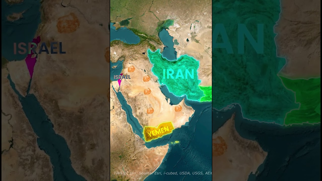 War Expands: Yemen Joins Iran Against Israel! #Shorts #IranIsraelWar#Geopolitics #OilCrisis #map
