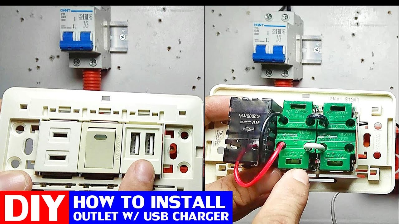 PAANO ILAGAY ANG USB SOCKET SA  CONVENIENCE OUTLET