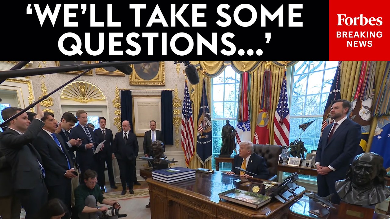 BREAKING NEWS: Trump And JD Vance Take Questions About Iran War, Strait Of Hormuz, Fraud Crackdown