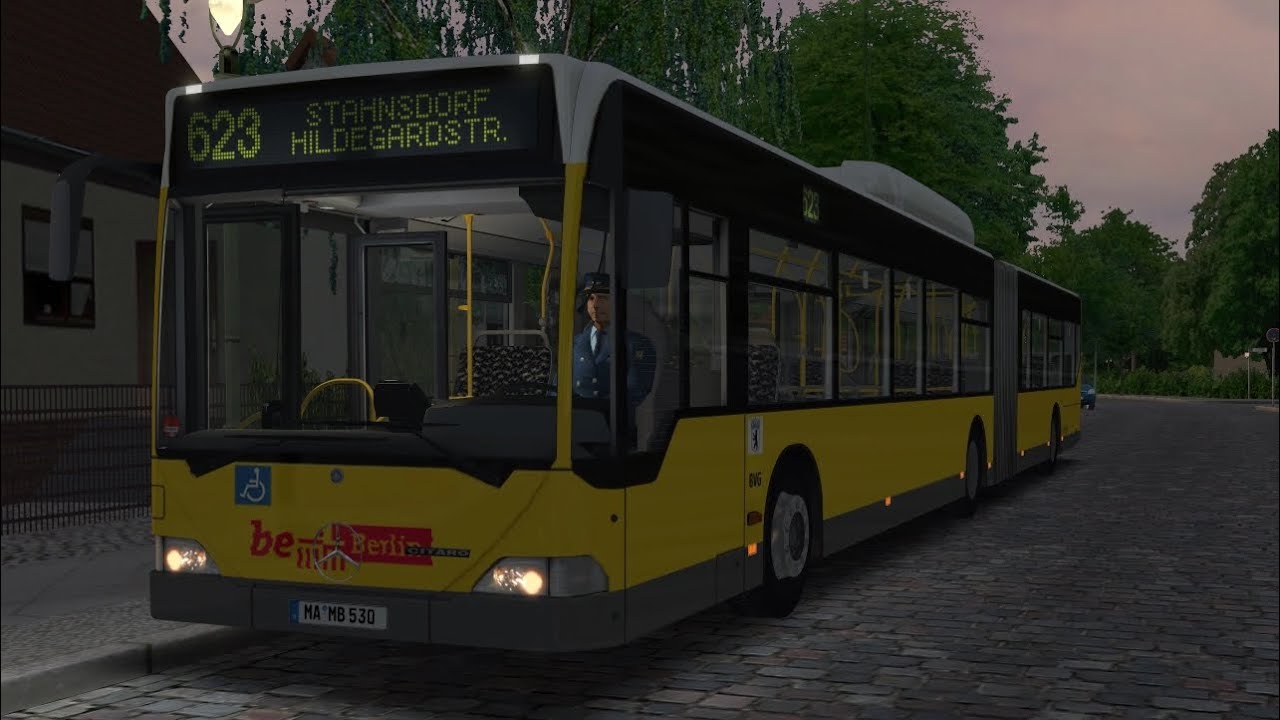 Omsi 2 : Map Berlin X10 : Route 623 on   Mercedes Citaro o530g CNG
