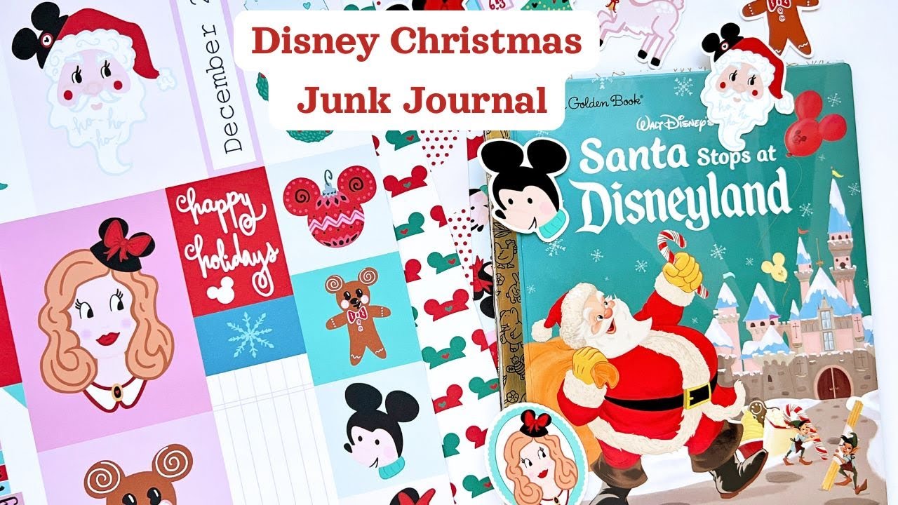 Step-By-Step: How to Deconstruct a Little Golden Book for a Christmas Disney Junk Journal