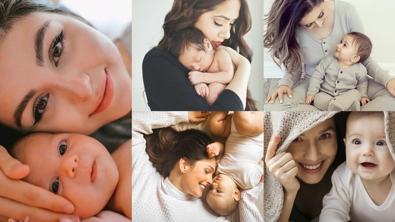 photo poses with baby / mother baby photography poses / photoshoot ideas for mother and baby