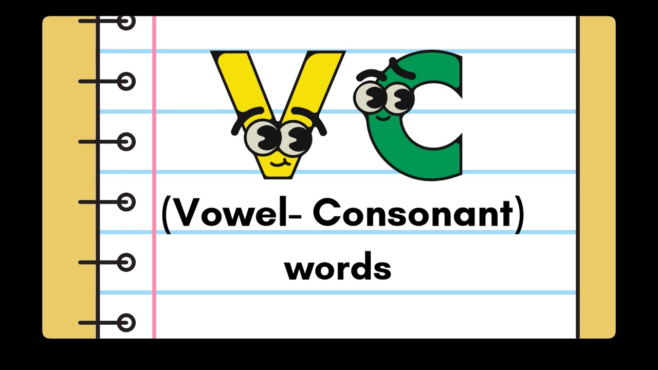 VC (Vowel- Consonant) Words Practice for Kids