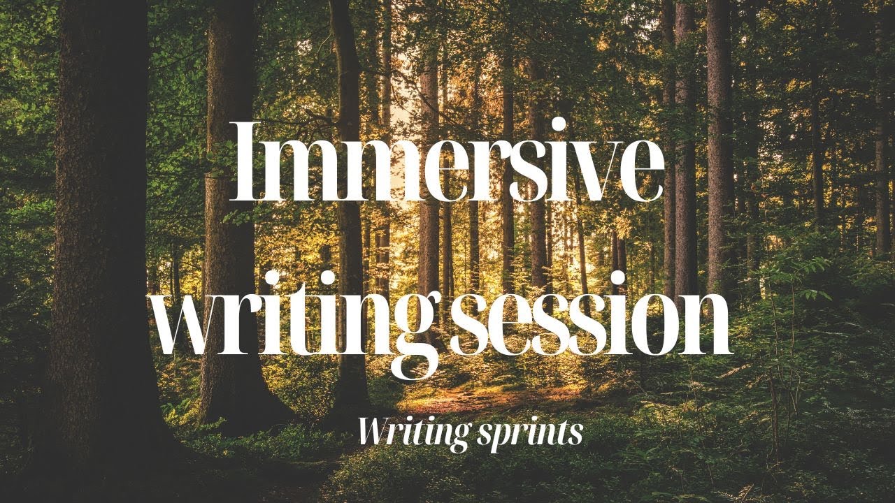 2 HOUR IMMERSIVE WRITING SESSION - Writing at an enchanted forest with relaxing nature sounds