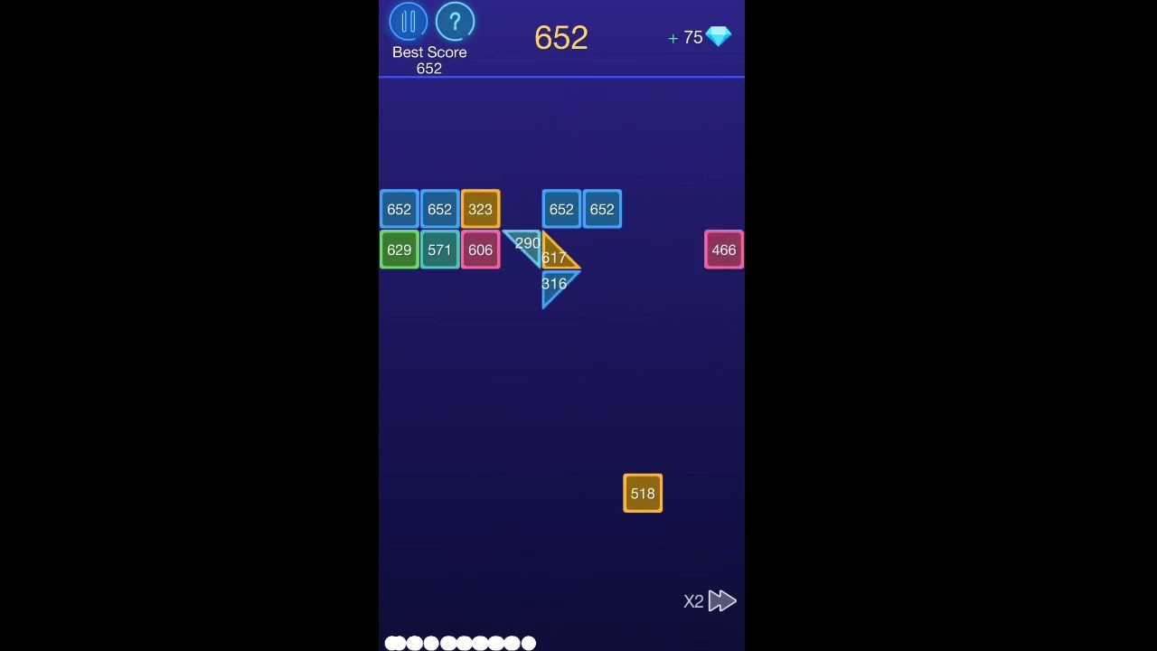bricks breaker - glow balls best score 648 to 657🔥🔥🔥🔥🔥🔥