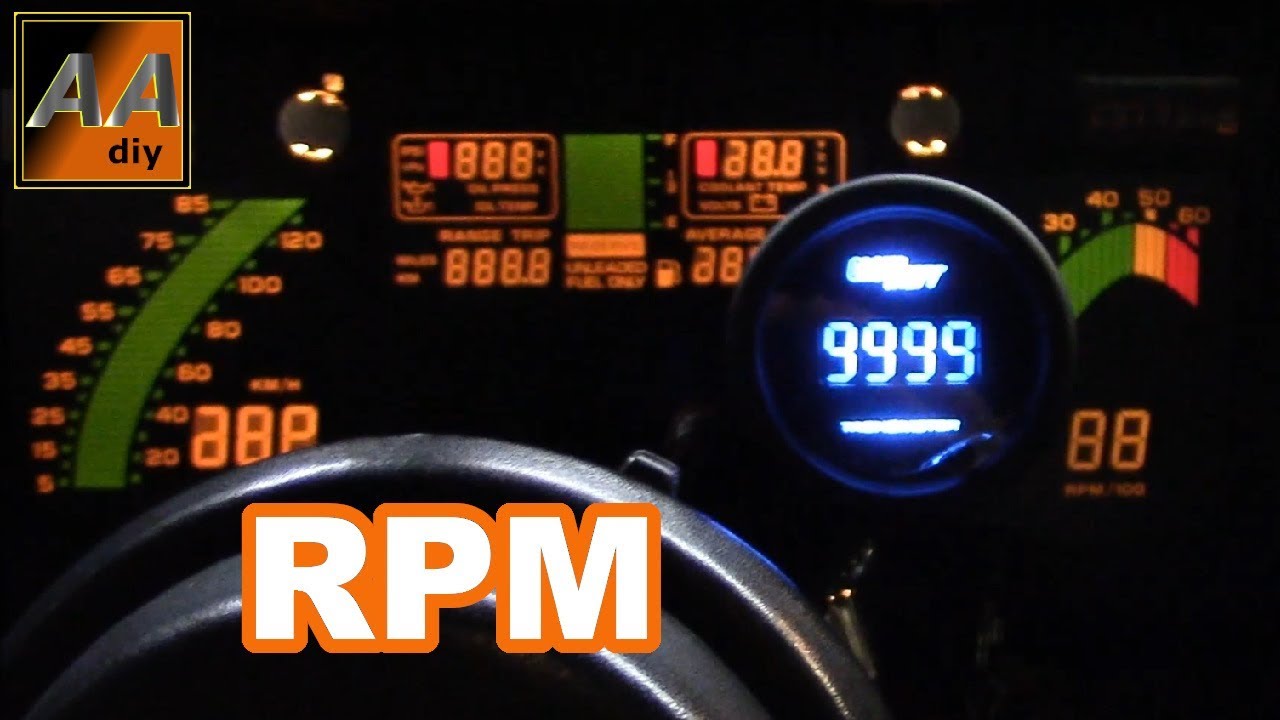 Установка цифрового тахометра GlowShift Gauges