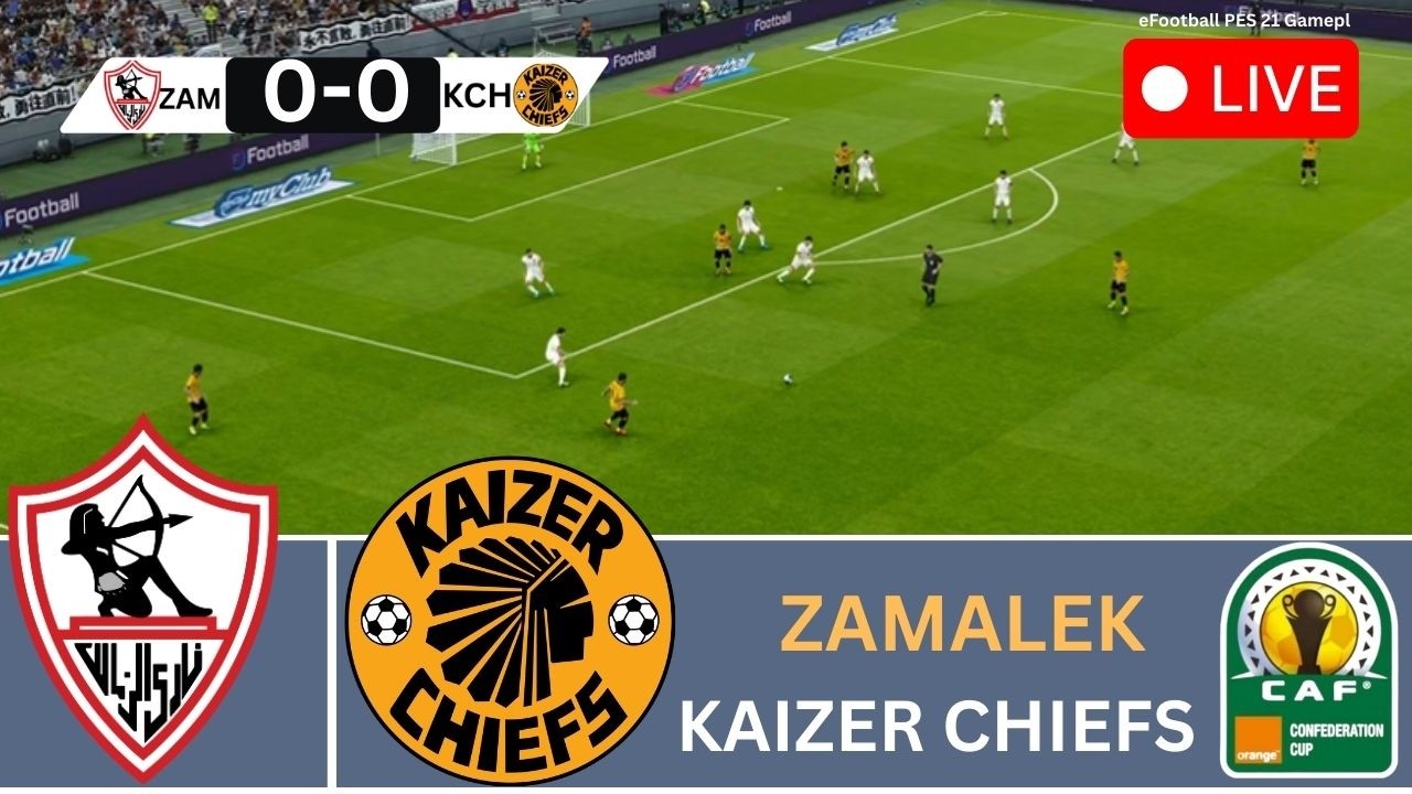 🔴Kaizer Chiefs vs Zamalek LIVE | CAF Confederation Cup|Full Match | eFootball PES 21 Gameplay