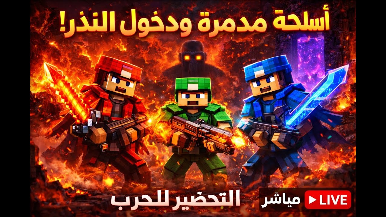صنعنا أخطر الأسلحة ودخلنا النذر 😈🔥 | التحضير للحرب | حرب الفرق (بث مباشر)