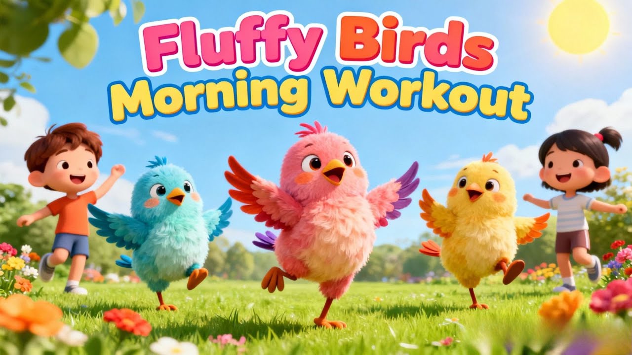 Stretching Birds Morning Song! 🐦 | Kids Rhyme with Cute Cartoons