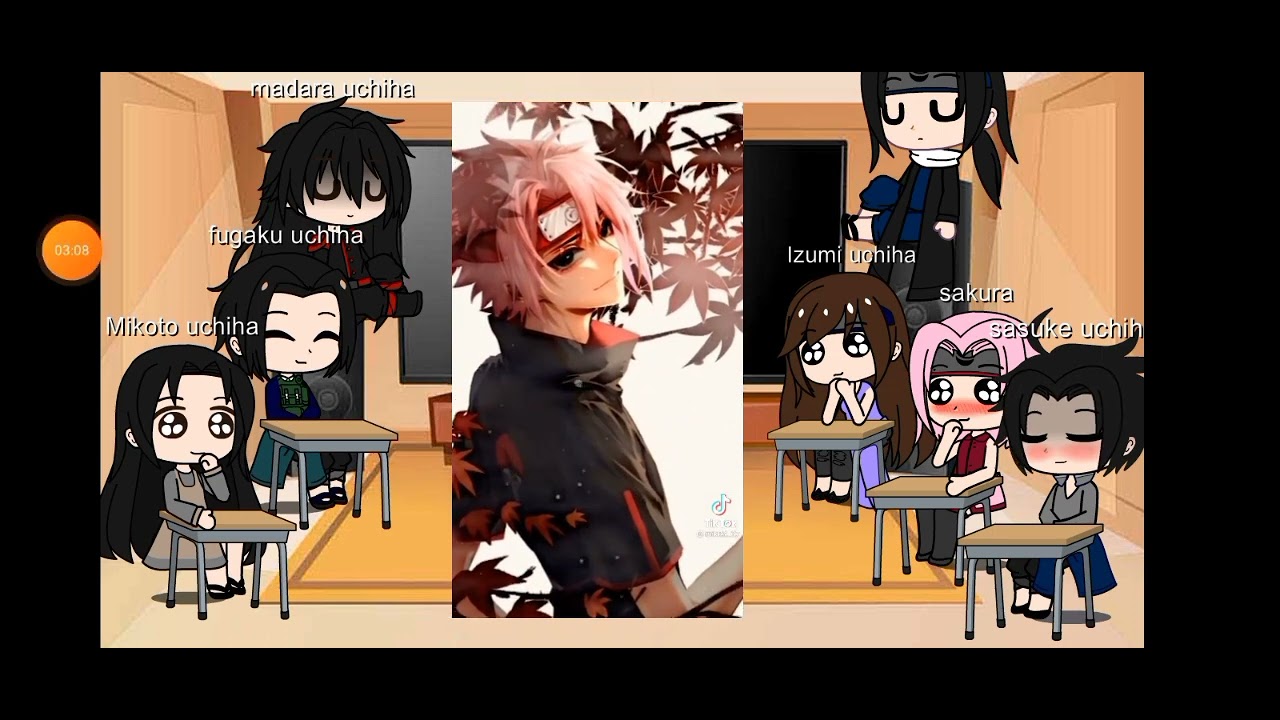 clan uchiha reaccionando a sarada y a los gemelos uchiha