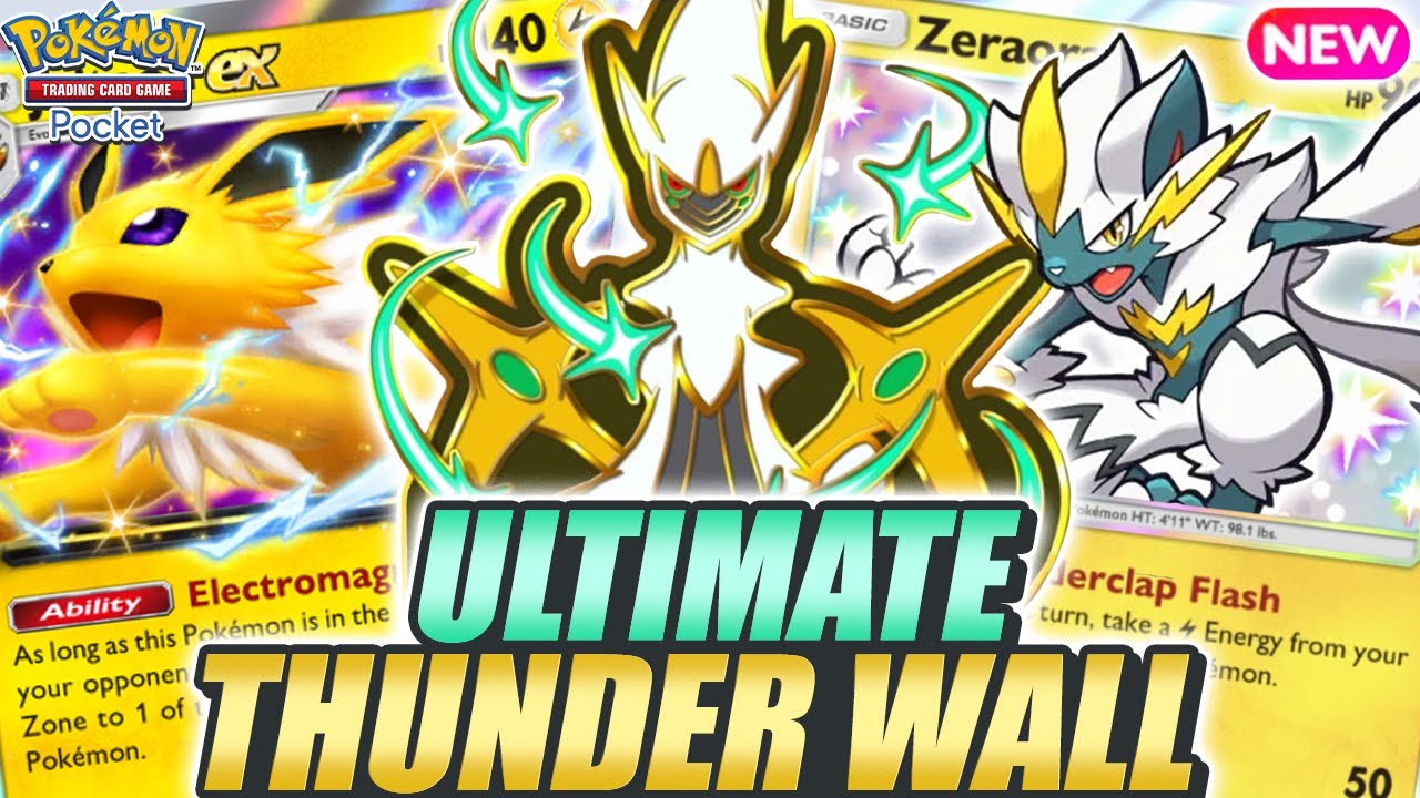 TRY THIS ! JOLTEON EX is Lightning Fast in Mega Rising Emblem Event ! - Pokemon TCG Pocket