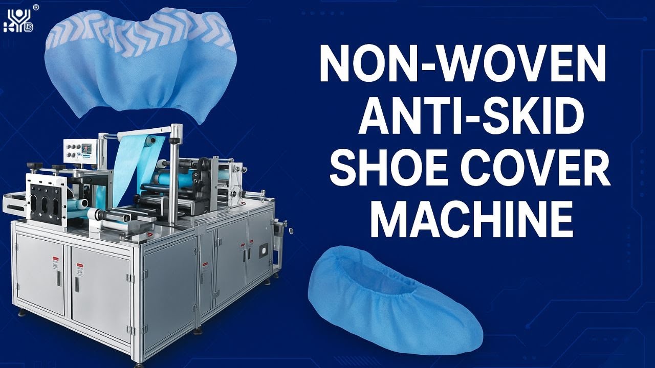 Non-woven anti-skid shoe cover machine