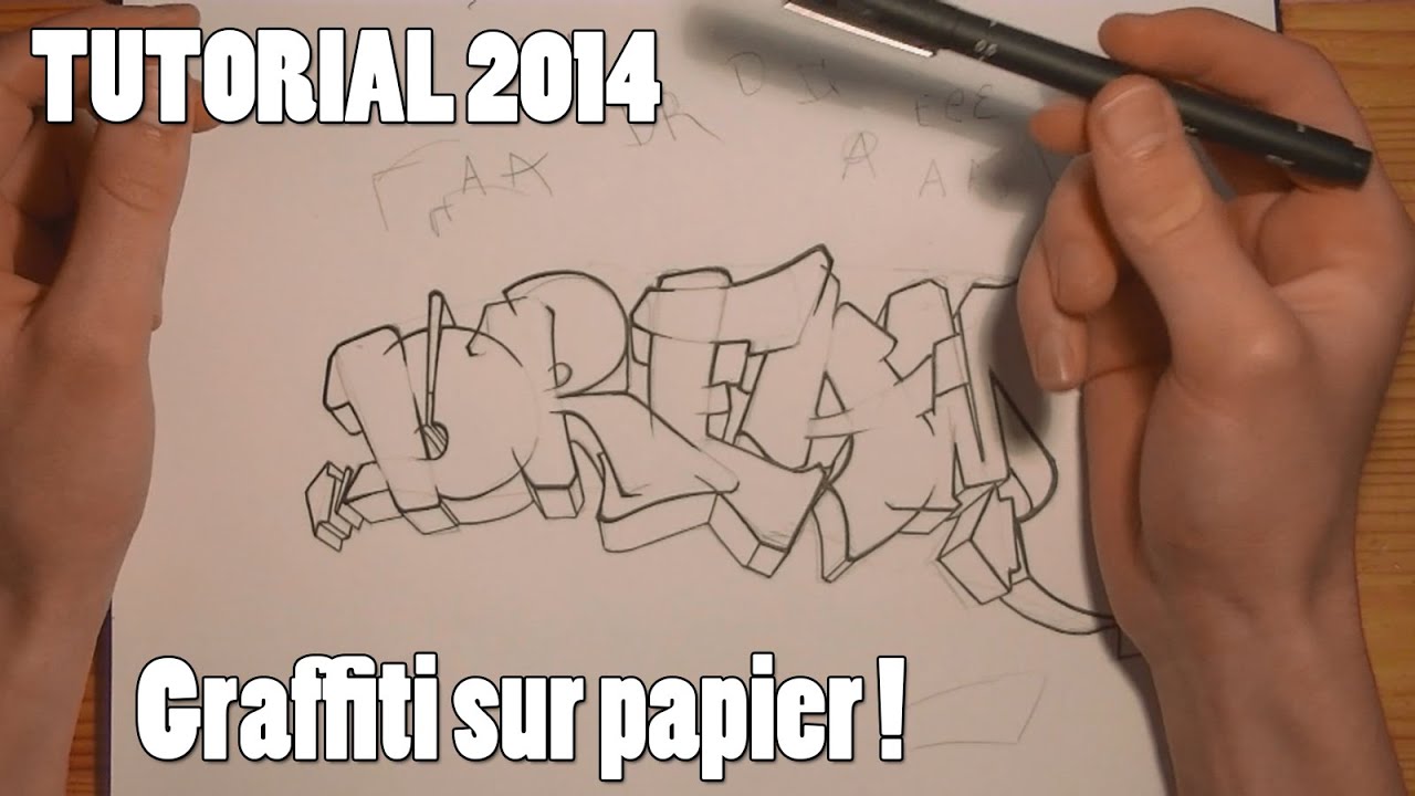 TUTORIAL : APPRENDRE LE GRAFFITI SUR PAPIER (débutant / francais) [HD 1080]