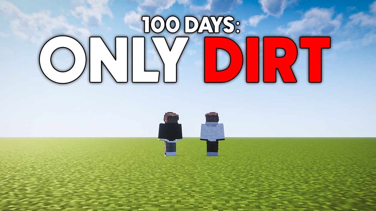 100 Days - 3 LAYERS OF DIRT in Minecraft Hardcore!