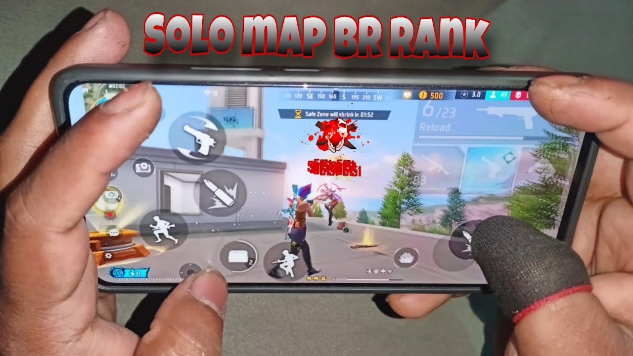 Br Rank Solo Map 🗺️ Handcam Gameplay🎮 Redmi Note 14 5G📲