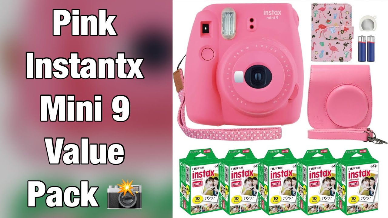 Amazon Finds: Fujifilm Instantx Mini 9 Value Pack | Pink Instant Camera Bundle