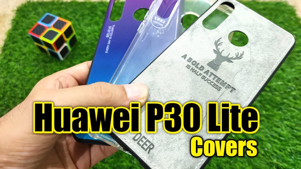 Huawei P30 Lite Gradient Tempered Glass & Deer Fabric Cover | Mobile Gossips