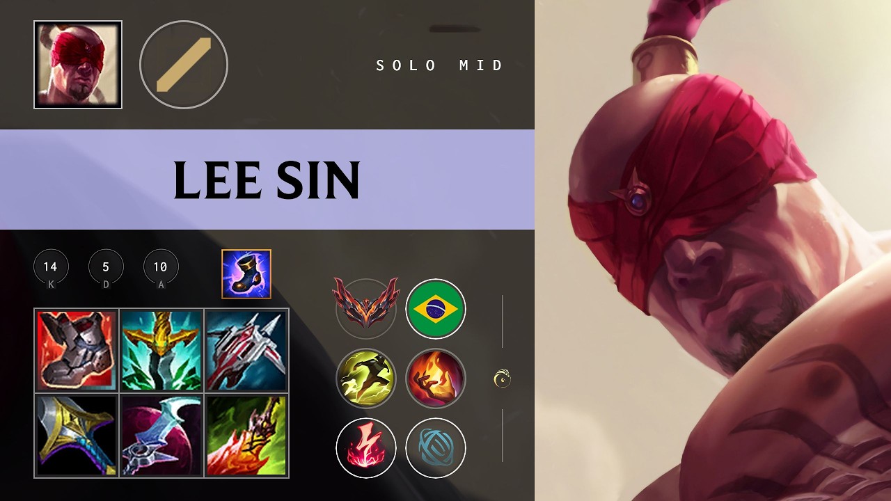 Lee Sin Mid vs Katarina - BR Grandmaster Patch 26.08
