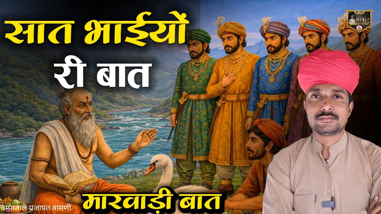 🛑सात भाईयों री मारवाड़ी बात || राजकुमारी को हंसाने पर उनके साथ शादी || चम्पालाल प्रजापत बामणी 