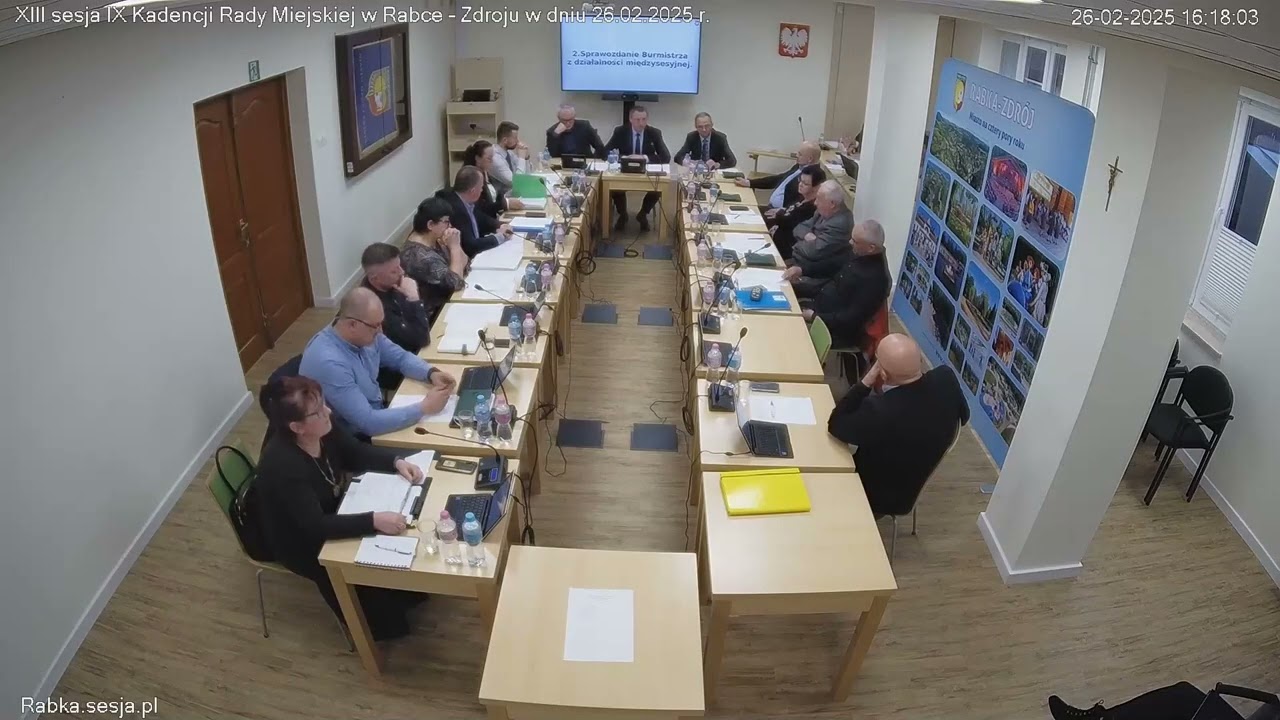 XIII Sesja Rady Miejskiej w Rabce Zdroju   26.02.2025