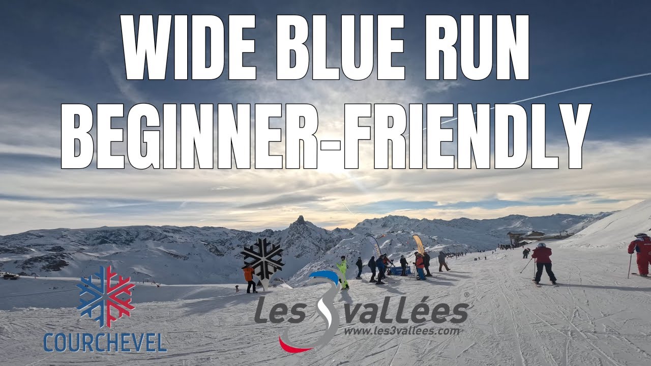 Skiing blue piste 'Creux' in Courchevel, Les 3 Vallées, GoPro 4k, 2026