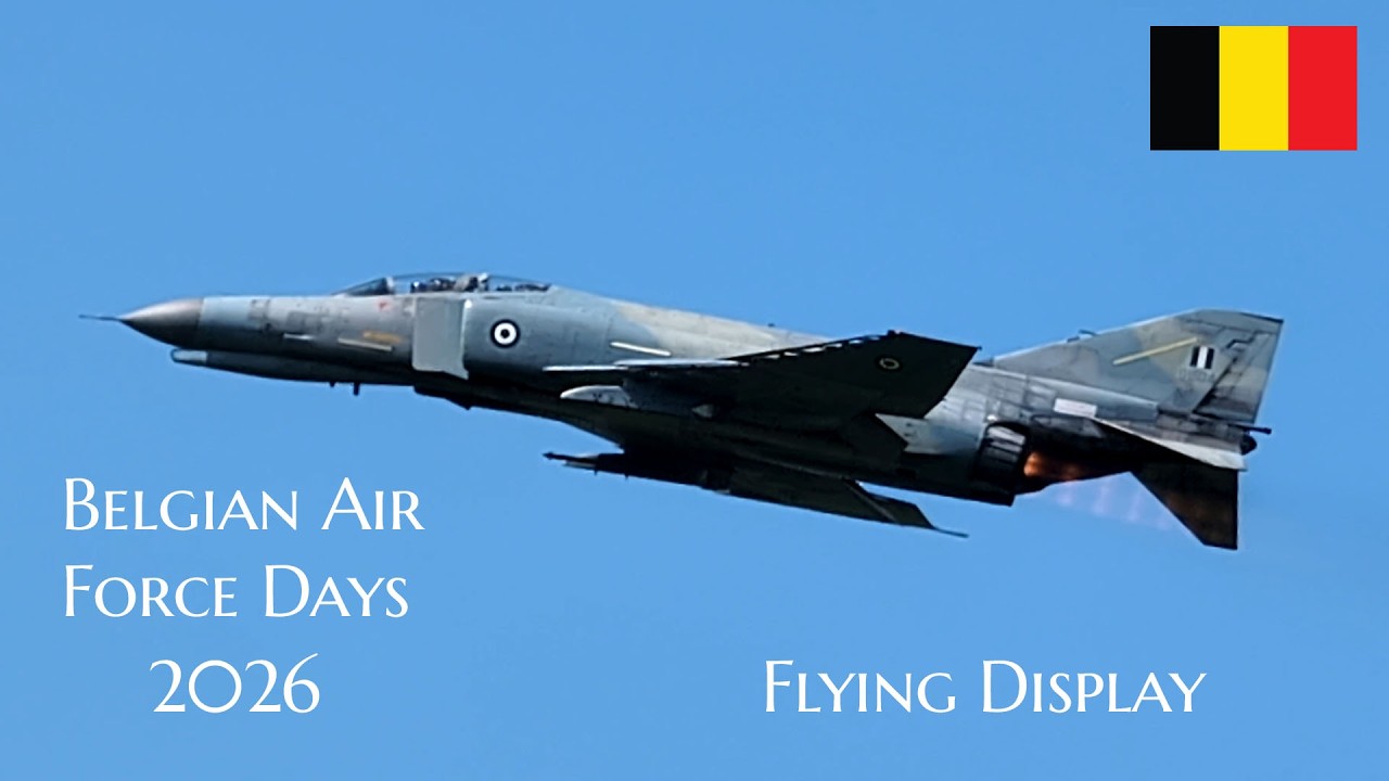 Belgian Air Force Days 2026 &mdash; Летная программа авиашоу 27 и 28 июня, авиабаза Флоренн, Бельгия