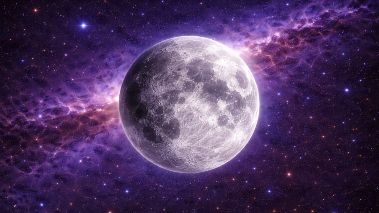 Space Ambience for Sleeping | Quiet Moon in Deep Space | 2 Hours