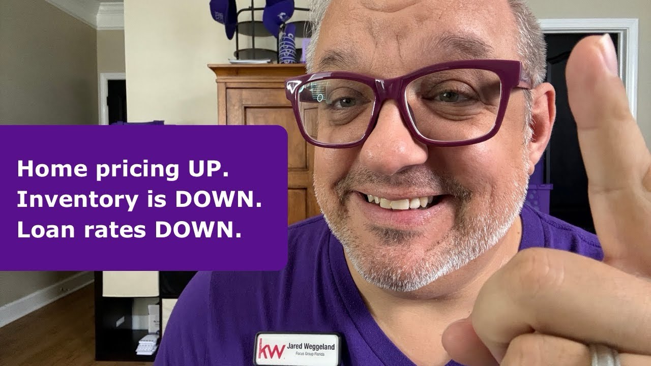 Home prices UP. Inventory is DOWN. Mortgage rates are DOWN in central Florida. 