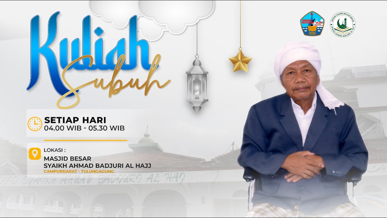 🔴🔴Kajian Rutin Subuh Kitab Tanqih al-Qaul Qorik Pengasuh Pondok Pesantren. KH. Ali Mubarok Badjuri