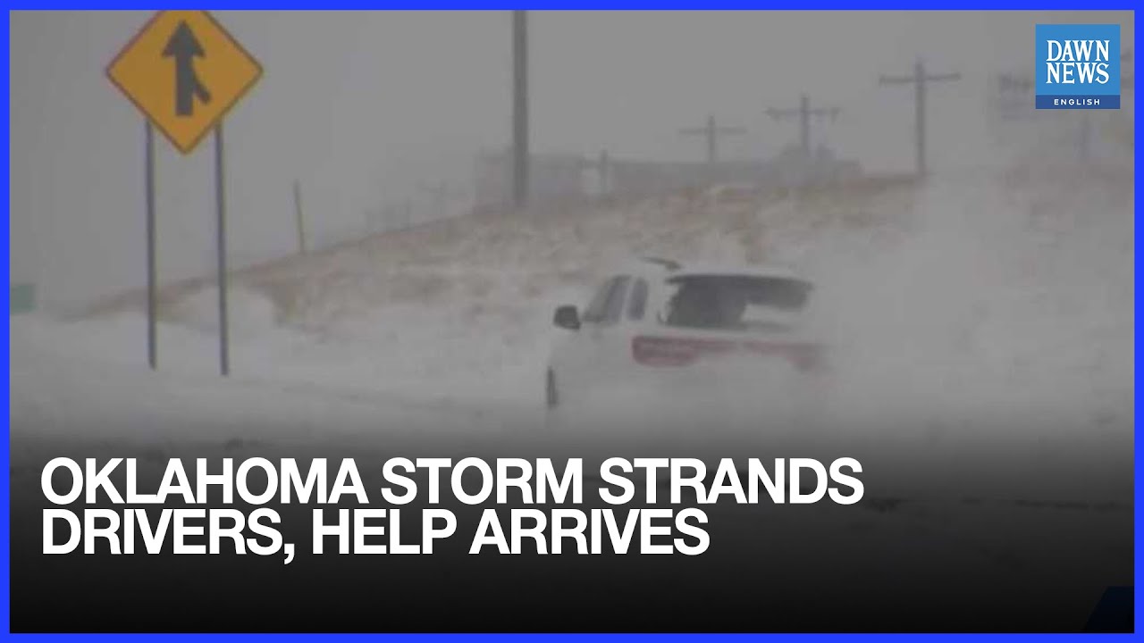 Police, Volunteers Aid Stranded Drivers In Oklahoma Storm | Dawn News English