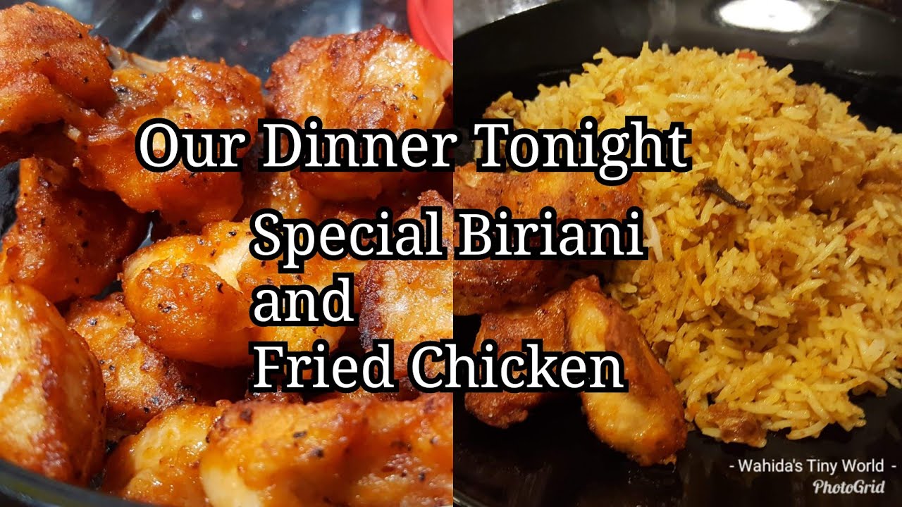 Sharing Our Dinner Recipe Tonight||Special Chicken Biriani Recipe With Fried Chicken