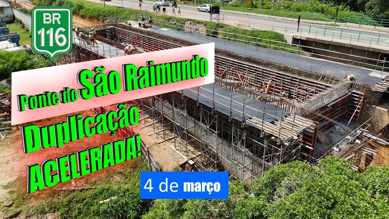 Construção da nova PONTE BR 116 Governador Valadares MG - Extensão 447 metros