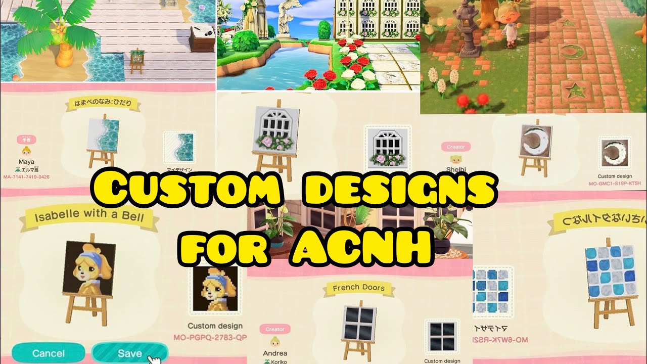 Customs Designs for Animal Crossing New Horizons