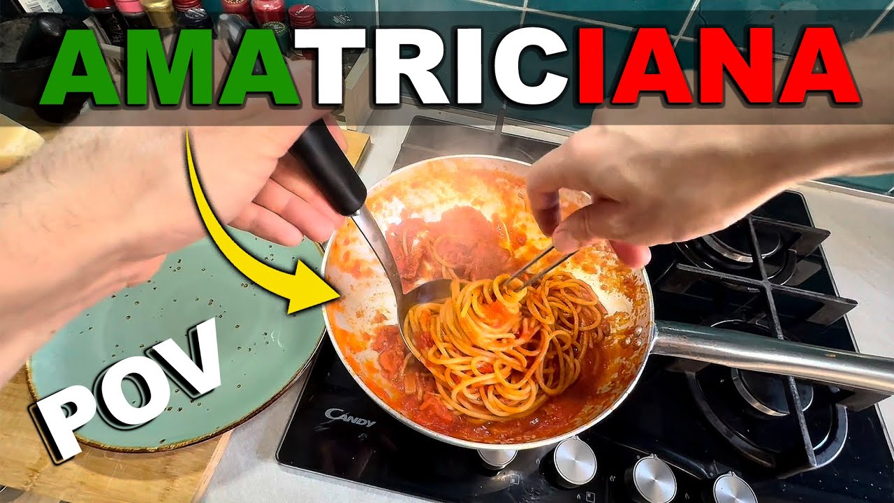 AMATRICIANA Fatta In Casa | Ricetta Originale Passo Passo! 🍝